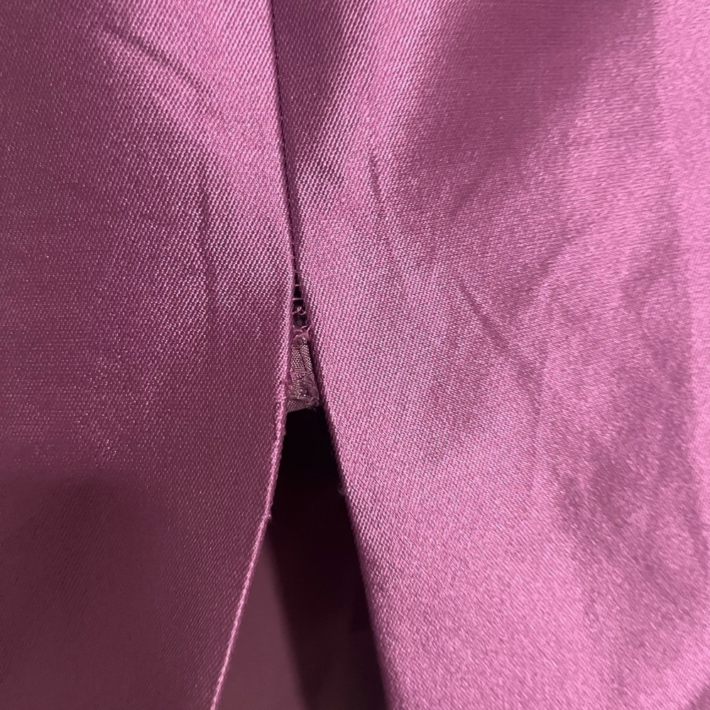 Kay Unger purple Silk/cotton Pencil Skirt - Picture 9 of 9
